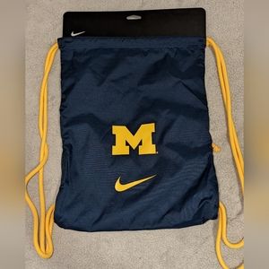 NEW Nike University of Michigan drawstring bag